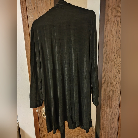 Vicki Vi Long Silky Formal Cardigan - Picture 5 of 7